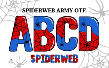 The Spiderweb Army Font for Designer Projects