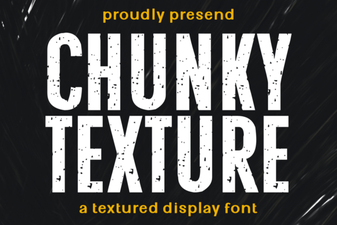 Chunky Texture Fonts for Bold Graphic Designs