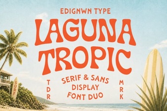 Laguna Tropic Fonts for Your Creative Projects