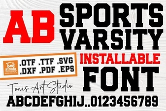 Sports Varsity Lettering Guide & Font Uses