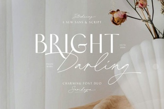 Bright Darling Duo Font for Creative Projects