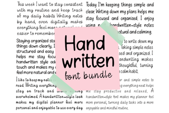 Beautiful Handwriting Fonts for Your Creative Projects