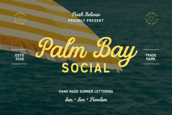 Palm Bay Social Font: Stylish Logo Design Ideas