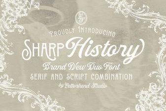 Crafting with the Sharp History Font